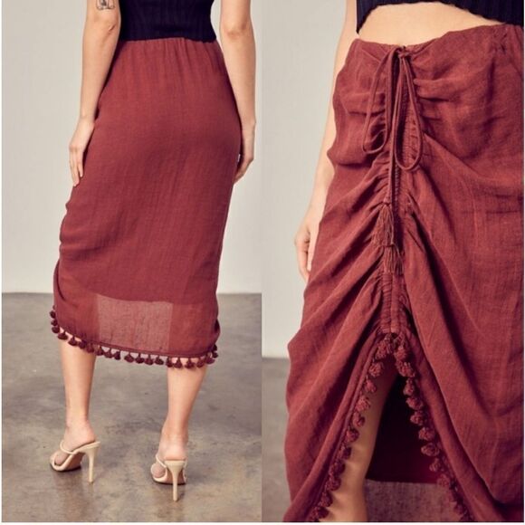 Drawstring Tassel Skirt - Picture 8 of 16